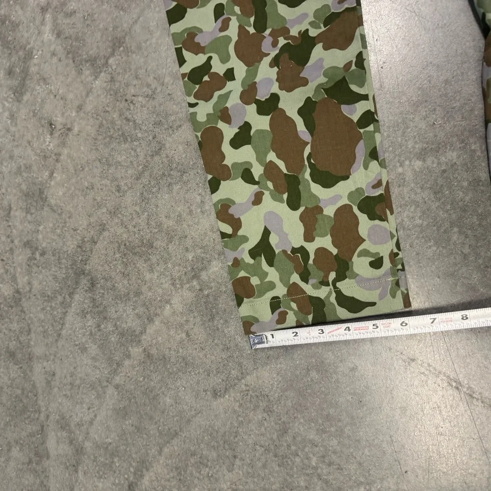 Avirex Pants Mens 30x30 Camouflage Cargo Pockets Frog Print Fly Pants